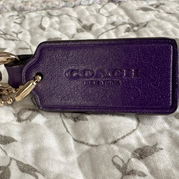 Coach Legacy Small Purple Leather Crossbody Purse - Picture 10 of 12